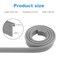 QDOCURO Shower Door T Drip Sweep Angled Framed Sweep 36 Longfit for in Swing or Out Swing Doors Shower Door Bottom Seal for Frameless Shower Door Seal Gray Vinyl