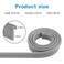 QDOCURO Shower Door T Drip Sweep Angled Framed Sweep 36 Longfit for in Swing or Out Swing Doors Shower Door Bottom Seal for Frameless Shower Door Seal Gray Vinyl