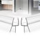 Danmei wying Shower Door Bottom Seal 2Pack PVC Strips with Sweep 36 Long for 3810mm Thick Framless Glass Door to Stop Water Leakage