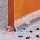 GoosWexmzl Silicone Seal Strip 10M33ft W35mm Weather Stripping Door Window SealDoor Strip Bottom Draft Stopper Transparent