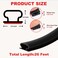 Storystore 26 FT Rubber Weather Stripping Door Seal Strip SelfAdhesive Door Weather Stripping Soundproofing for Door Frame Insulation Window Large Gap Easy Cut to Size