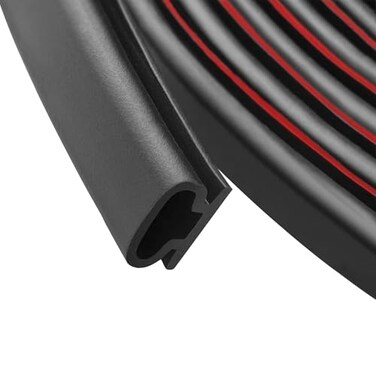 Storystore 26 FT Rubber Weather Stripping Door Seal Strip SelfAdhesive Door Weather Stripping Soundproofing for Door Frame Insulation Window Large Gap Easy Cut to Size