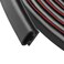 Storystore 26 FT Rubber Weather Stripping Door Seal Strip SelfAdhesive Door Weather Stripping Soundproofing for Door Frame Insulation Window Large Gap Easy Cut to Size
