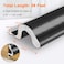 Storystore Door Weather Stripping 39 FT Foam Kerf Weather Stripping Door Seal for Doors and Windows Insulation with Slot Card Frame