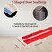FonsBleaudy T Shape Door Seal Strip for Door Windows GapsDraft Stopper Bottom Sweep Weather Stripping for Energy Saving Noise ReductionEasy Install Transparent 138 W x 98Ft