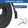 TamBee Tambee SelfAdhesive Soundproofing Weather Stripping for Doors and Windows Brush Weather Strip Door Seal Pile Insulation 38in x 15in x 165ft Black