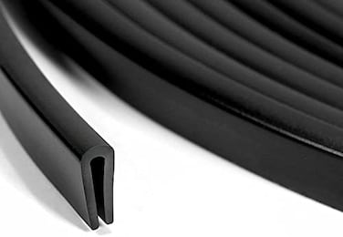 Tintvent Rubber Edge Trim Black U Channel PVC Plastic Metal Edge Protector Fit for 016 5Ft 59in