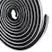 TORRAMI Brush Weather Stripping 1132 inch x 1132 inch x 16 ft Seal and Sound Proofing for Patio Double Sliding Doors Frame with High Density Felt Black
