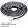 TORRAMI Brush Weather Stripping 1132 inch x 1132 inch x 16 ft Seal and Sound Proofing for Patio Double Sliding Doors Frame with High Density Felt Black