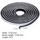TORRAMI Brush Weather Stripping 1132 inch x 1132 inch x 16 ft Seal and Sound Proofing for Patio Double Sliding Doors Frame with High Density Felt Black