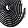 TORRAMI Brush Weather Stripping 1132 inch x 1132 inch x 16 ft Seal and Sound Proofing for Patio Double Sliding Doors Frame with High Density Felt Black