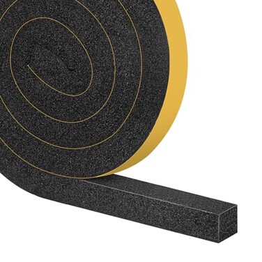 Trisiki Open Cell AC Window Seal Max Compression Extra Large Gap 1x1In