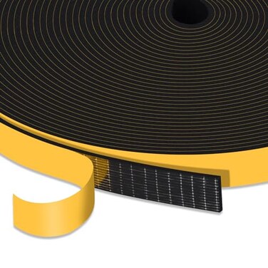Trisiki Thin Weather Stripping Foam Tape 05 12x116In Doors Windows