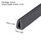 uxcell Edge Trim U Seal Extrusion Silicone Black U Channel Edge Protector Sheet Fits 564532inch Edge 1M328Ft Length