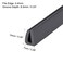 uxcell Edge Trim U Seal Extrusion Silicone Black U Channel Edge Protector Sheet Fits 564532inch Edge 1M328Ft Length