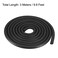 uxcell Foam Rubber Seal Weather Strip 12mm Diameter 3 Meters Long Black