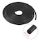 uxcell Foam Rubber Seal Weather Strip 4mm Diameter 3 Meters Long Black