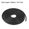 uxcell Foam Rubber Seal Weather Strip 4mm Diameter 5 Meters Long Black