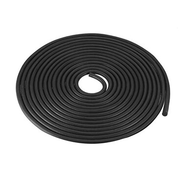 uxcell Foam Rubber Seal Weather Strip 5mm Diameter 5 Meters Long Black