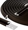 Vannesse VShaped Thin Weather Stripping Door Seal 33FT Small Draft Stopper for Doors Foam Door Gap Filler Insulation Winter SoundproofNoiseReducing LightBlocking Weatherproof Tape for Doors