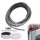 EVERDIJ Weather Stripping Brush 328FT Pile Self Adhesive Weather Stripping Weatherstrip Door Sweep Brush Seal Strip for Sliding WindowsDoors Frame Side 27 x 14 Inch 7 x 6mm White