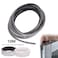 EVERDIJ Weather Stripping Brush 328FT Pile Self Adhesive Weather Stripping Weatherstrip Door Sweep Brush Seal Strip for Sliding WindowsDoors Frame Side 27 x 14 Inch 7 x 6mm White