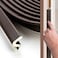 Ravinte Hardware Weather Stripping Door Seal Strip 28FT Soundproofing VShape Door Sealers for Large Gap Brown