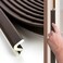 Ravinte Hardware Weather Stripping Door Seal Strip 60FT Soundproofing VShape Door Sealers for Large Gap Brown