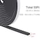 DGSL Weather Stripping Door Seal Strip for Doors and Windows 12In x 14In x 33Ft Foam Insulation Tape Self AdhesiveSound ProofWeatherstripPipe Cooling Air Conditioning Seal Strip