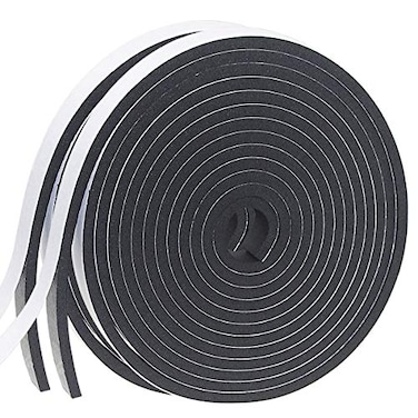 DGSL Weather Stripping Door Seal Strip for Doors and Windows 12In x 14In x 33Ft Foam Insulation Tape Self AdhesiveSound ProofWeatherstripPipe Cooling Air Conditioning Seal Strip