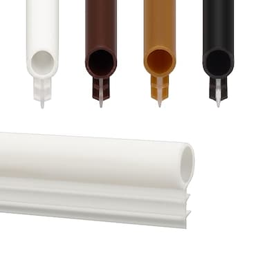 showingo Window Weatherstrip Seal 14 Bulb Bubble Kerf Mount Bulb Gasket Window Weather Stripping Kerf 4 Colors and 5 Length Options 50 White
