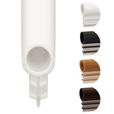 SuperDi Window Weatherstrip Seal 14 Bulb Bubble Kerf Mount Kerf Weather Stripping for Windows 5 Length Options 17 White