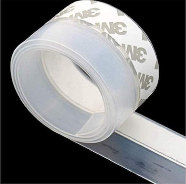 Zengest Door Strip Bottom House and Glass Shower Door Seal Strip for Side of DoorTransparent 1 x 164