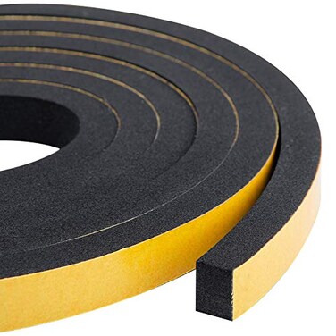 CloudBuyer High Density Foam Tape 2Pack 12 Inch Wide X 38 Inch Thick SelfAdhesive Neoprene Weather Stripping for Insulation 13 Feet Total 65 FeetRoll