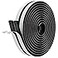 CloudBuyer Neoprene Weather Strip with Adhesive 12 x 14 High Resilience Door Window Seal for Gaps Cracks 26 Feet 2 Rolls x 13ft