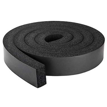 CloudBuyer NBRPVC Foam Window AC Insulation Strip 2 X 1 Inch High Resilience Weather Seal Roll with NonViscous Design 65 Feet Long