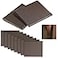 Zonon SelfAdhesive Door Corner Seals Door Weather Stripping Draft Stopper Sealing Frame Foam for Weather Protection Isolation of NoiseTraditionalDark Brown8 Pcs