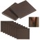 Zonon SelfAdhesive Door Corner Seals Door Weather Stripping Draft Stopper Sealing Frame Foam for Weather Protection Isolation of NoiseTraditionalDark Brown8 Pcs