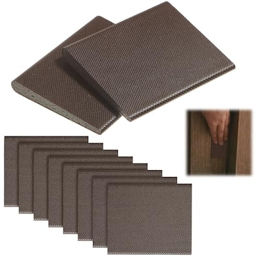 Zonon SelfAdhesive Door Corner Seals Door Weather Stripping Draft Stopper Sealing Frame Foam for Weather Protection Isolation of NoiseTraditionalDark Brown8 Pcs