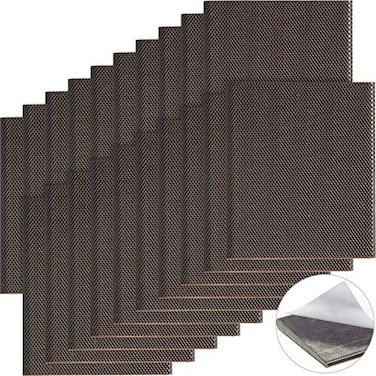 Zonon SelfAdhesive Door Corner Seals Door Weather Stripping Draft Stopper Sealing Frame Foam for Weather Protection Isolation of NoiseTraditionalDark Brown20 Pcs