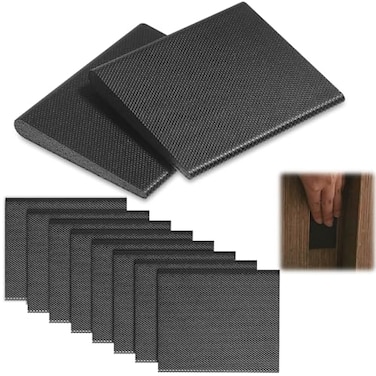 Zonon SelfAdhesive Door Corner Seals Door Weather Stripping Draft Stopper Sealing Frame Foam for Weather Protection Isolation of NoiseTraditionalBlack8 Pcs