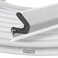Litaibai 197FT Kerf VShaped Weather Stripping Door Seal Pressin Seal for PreCut Slot Doors Not SelfAdhesive Soundproof Draft Blocker for Exterior Front Doors Fits Large Gaps Easy DIY Install White