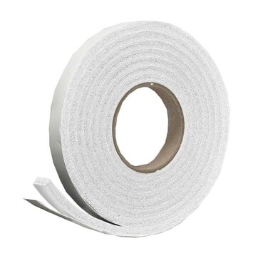 Frost King R338WH Sponge Rubber Foam Tape 38in Wide x 316in Thick x 10ft Long White