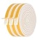 Futuwi Weather Stripping Door Seal3 Rolls12 Inch Wide X 14 Inch Thick Total 20 Feet Long Adhesive Soundproof Foam weatherstrip for Window Insulation65ft x 3 Rolls