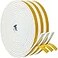 Blosy BLOSY Weather Stripping 12 W x 18 T White Foam Tape for Window Door Adhesive Foam Insulation Tape Reduce Noise Dust Cold Air 16FT Each x 3 Rolls