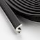 Ravinte Weather Stripping Door Seal Strip Soundproof QShaped Foam for Exterior Door Frame Large Gap Seal Noise Cancelling Easy to Install Black 198FT