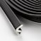 Ravinte Weather Stripping Door Seal Strip Soundproof QShaped Foam for Exterior Door Frame Large Gap Seal Noise Cancelling Easy to Install Black 198FT