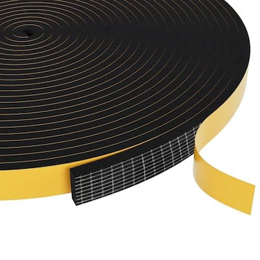 EGOFIX Egofix Weather Stripping Door Seal StripBlack Weatherproof Foam Tape Insulation for Sliding Door Front Door Frame Windows 12 in x 14 in x 328Ft