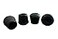 Shepherd Hardware 9129 118Inch Inside Diameter Rubber Leg Tips 4Pack Black