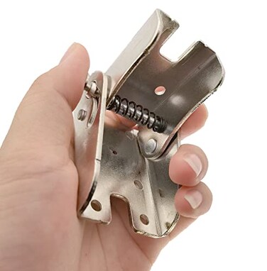 YIDELAI 2 Pack 90 Degree selfLocking Folding Hinge Lock Steel Foldable Bracket Hidden Hinge for Extension Brackets of Table Legs Bed Legs and workbenches